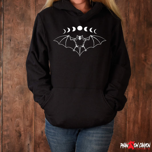 Carpe Noctem / Skeletal Bat Pullover Hoodie