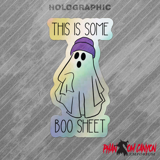 Boo Sheet Ghost Sticker