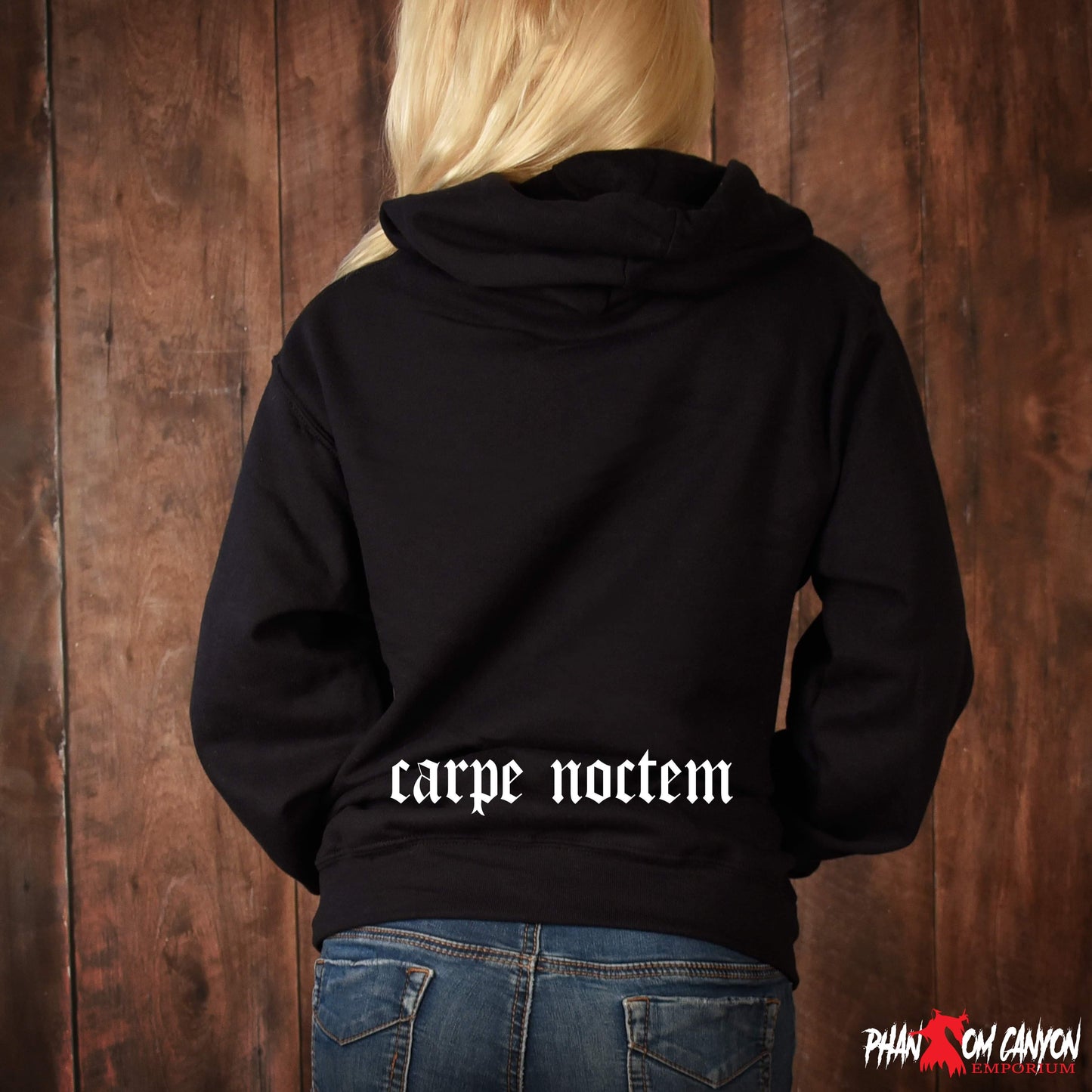 Carpe Noctem / Skeletal Bat Pullover Hoodie