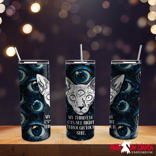 Third Eye Cat Tumbler