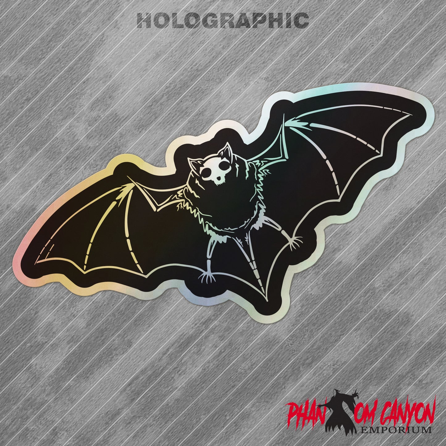 Bat Skeleton Sticker